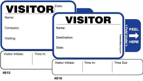 TAB-Expiring Sign-Out Badges in Books (400 Badges/Book) - STOCK