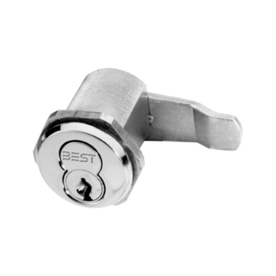 E Series 7-Pin Slabbed Lost Motion Mortise Cylinder, Standard Length, Cabinet Cam, 7-Pin Mortise Ring, Right Hand, Satin Chrome