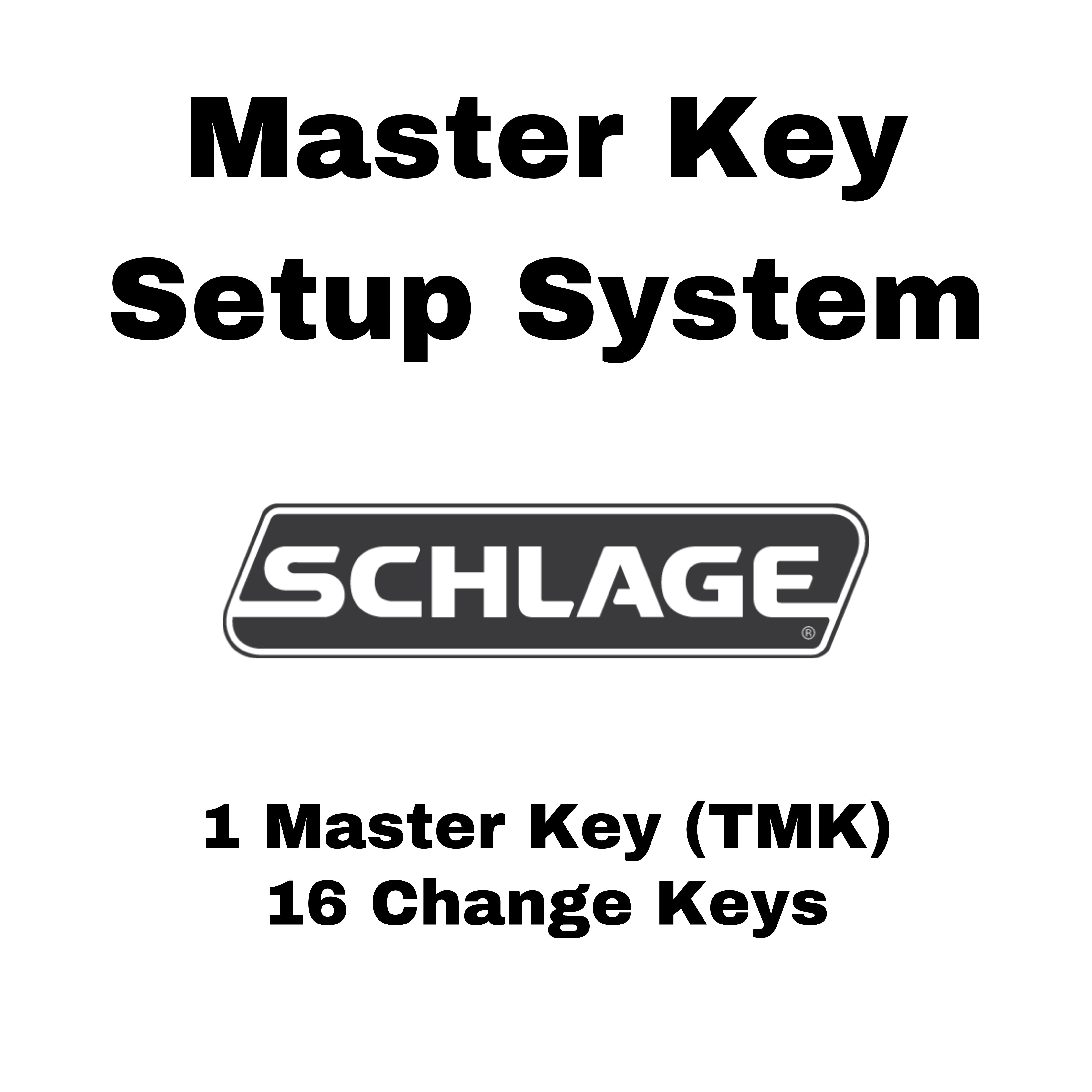 Schlage 6-Pin Master Key Setup System (1 Master Key, 16 Change Keys ...