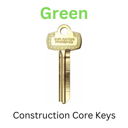 BEST Green Construction Core Keys - SFIC (1 Operating & 1 Control)