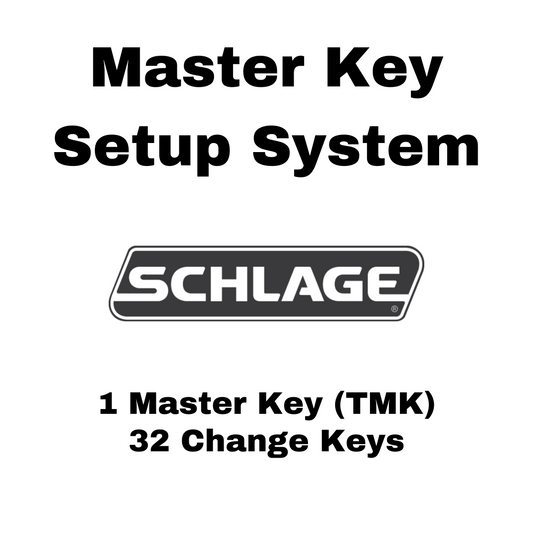 Schlage 6-Pin Master Key Setup System (1 Master Key, 32 Change Keys) - Email Delivery