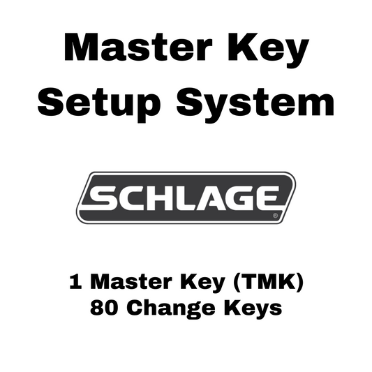 Schlage 6-Pin Master Key Setup System (1 Master Key, 80 Change Keys) - Email Delivery