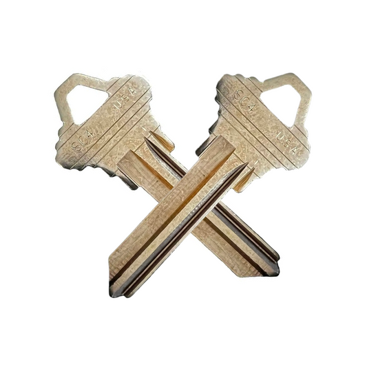 Schlage (SC4) 6-Pin Code Cut Key RANDOM Bitting - Qty of 2