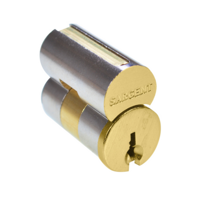 LFIC Core, LA Keyway, 0-Bitted, Satin Brass