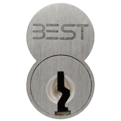 SFIC Core, 7-Pin, A Keyway, Satin Chrome Finish
