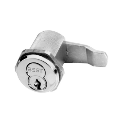 E Series 7-Pin Slabbed Lost Motion Mortise Cylinder, Standard Length, Cabinet Cam, 7-Pin Mortise Ring, Left Hand, Satin Chrome