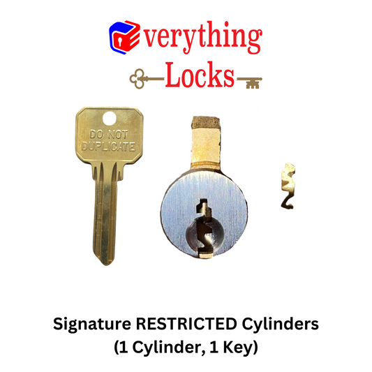 Everything Locks Signature RESTRICTED Lock Cylinders (KIK) - CUSTOM KEYING