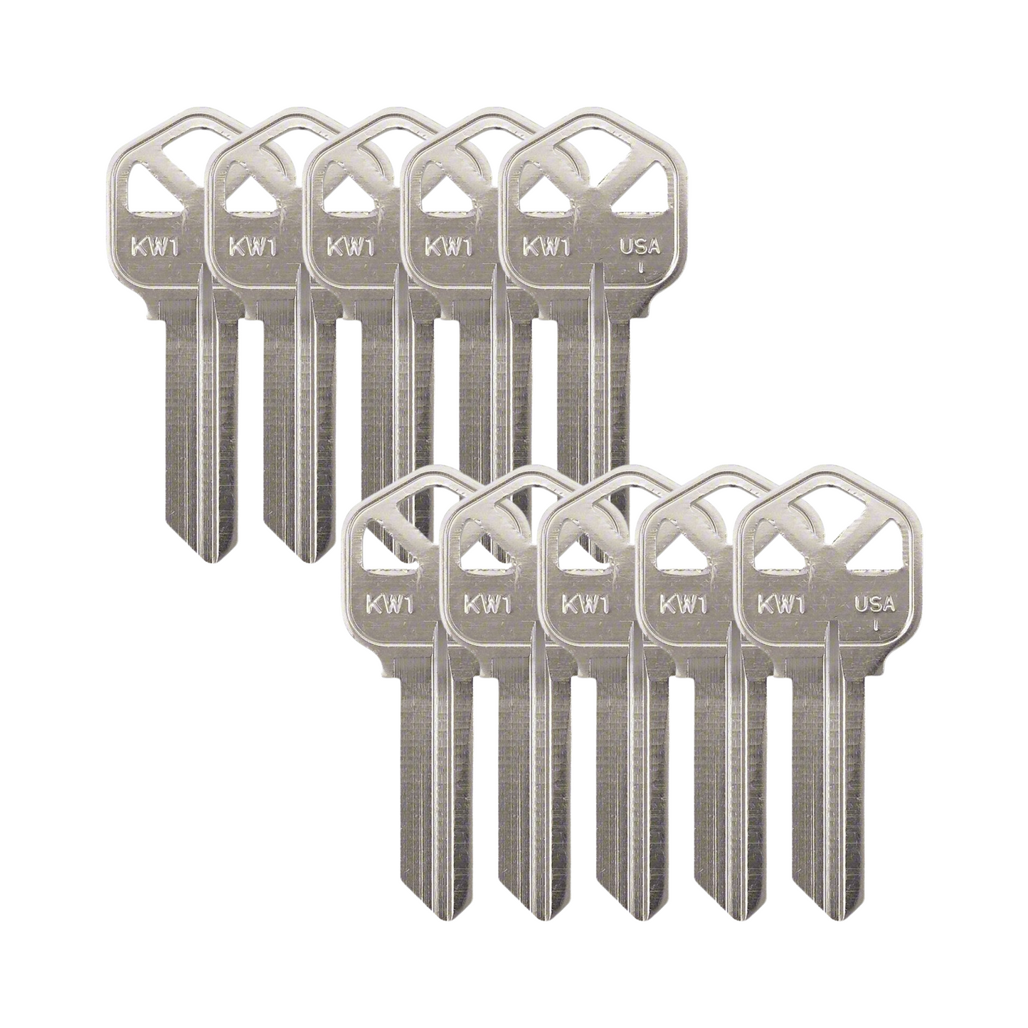 Uncut Key Blank - Kwikset KW1 (Pack of 10)