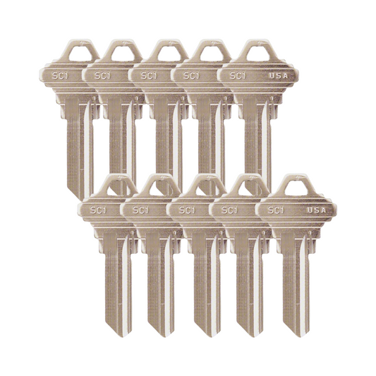 Uncut Key Blank - Schlage SC1 (Pack of 10)